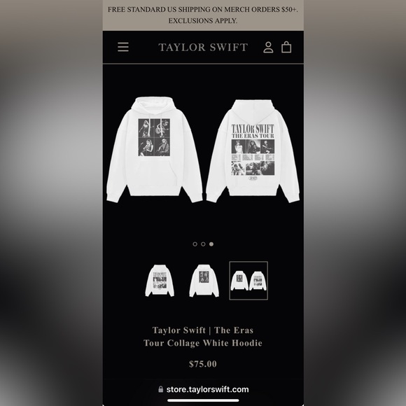 taylor swift eras tour merch hoodie - Picture 2 of 5